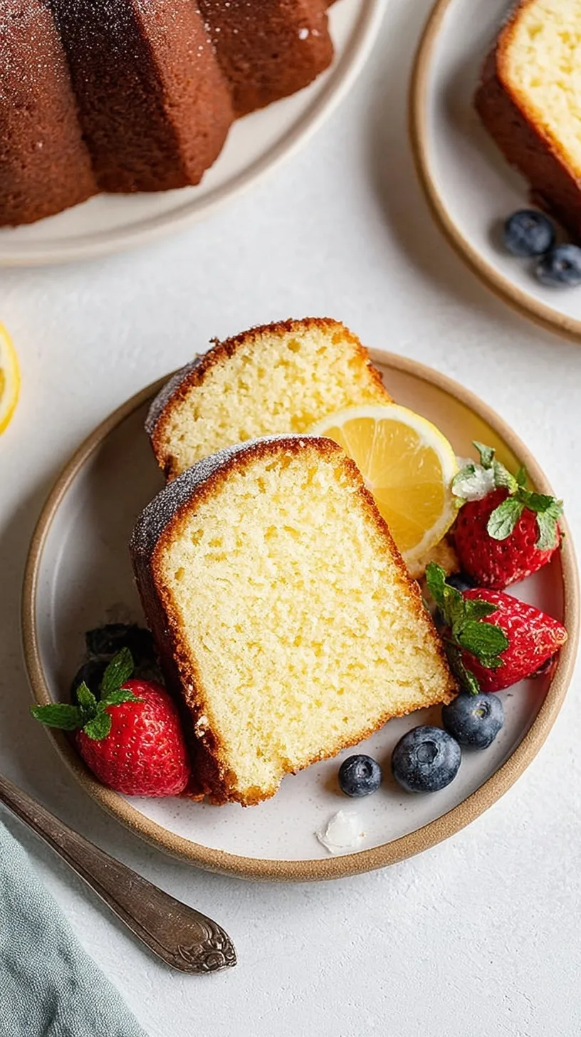 A golden brown classic homemade pound cake on a wire rack with a tender crumb.