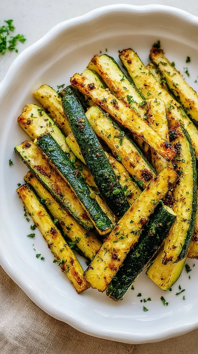 Golden brown roasted zucchini rounds on a baking sheet sprinkled with parmesan cheese.