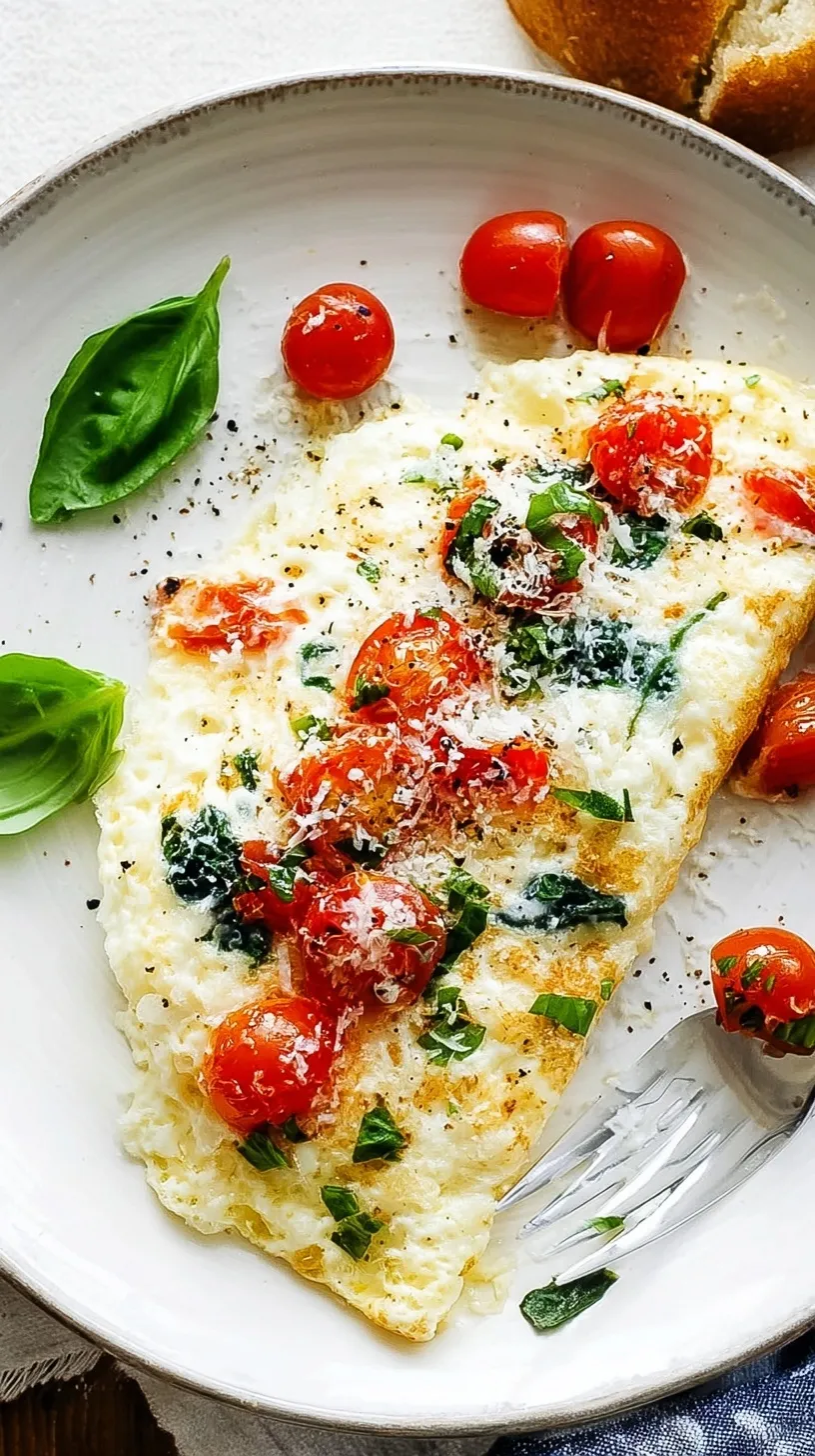 A fluffy white egg white omelette garnished with fresh green chives on a clean white plate.