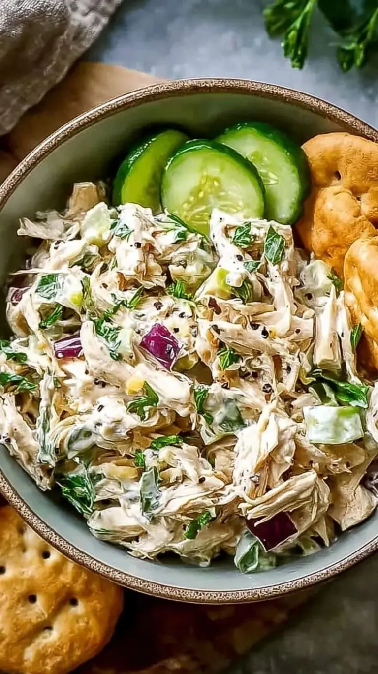 A bowl of healthy rotisserie chicken salad with grapes and celery on a bed of greens