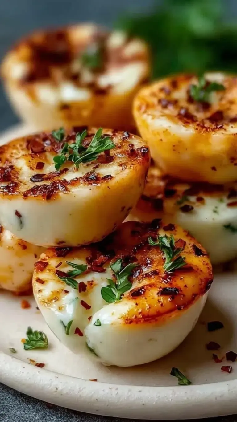 A tray of golden, fluffy egg white bites with green spinach and red peppers.