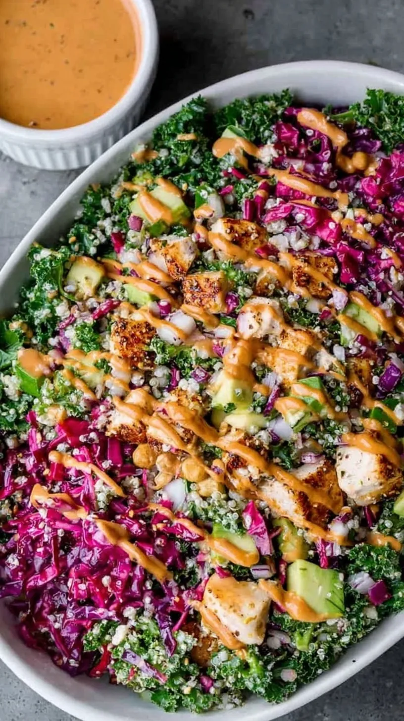 Four glass meal prep containers filled with grilled chicken, chickpeas, cucumbers, and feta over baby spinach.